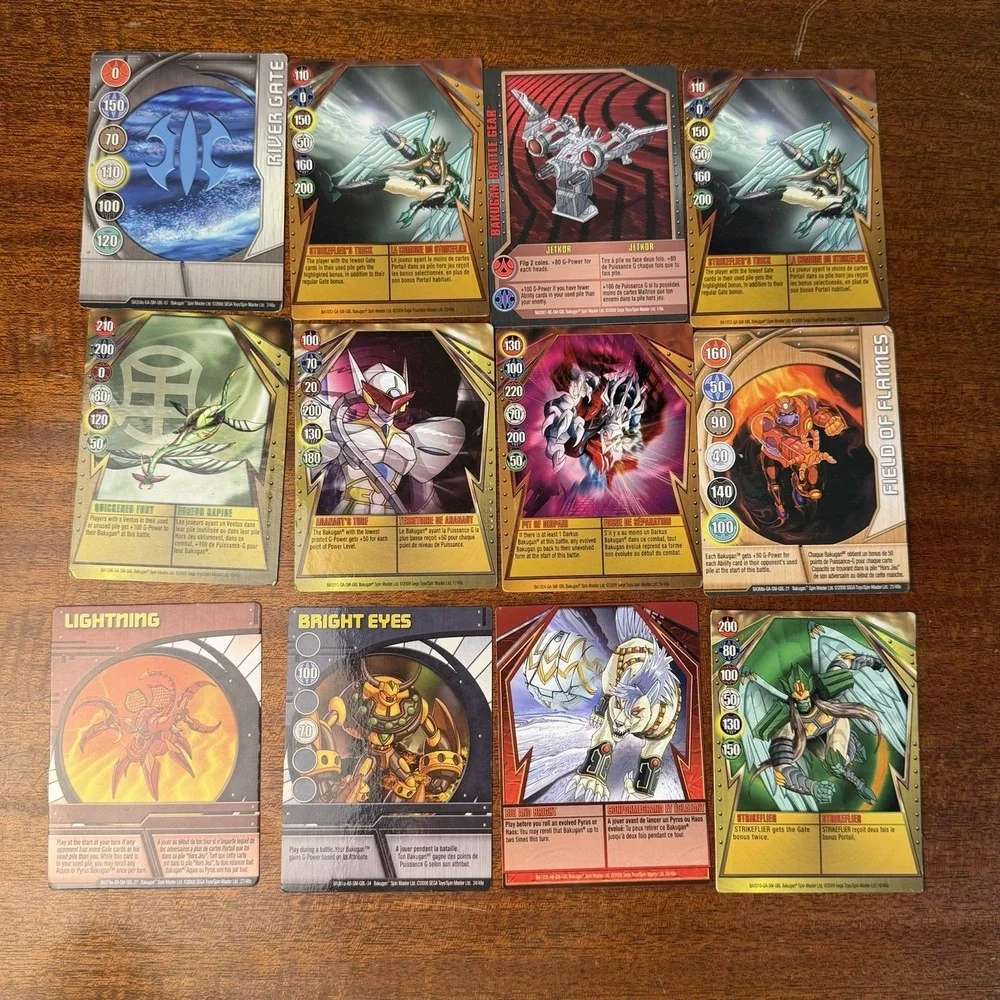 Bakugan Random Card Lot of 55 Cards. See Photos For All Cards.